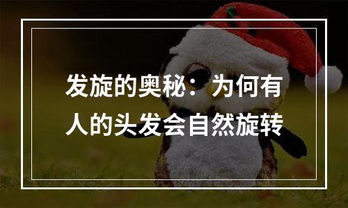 发旋的奥秘：为何有人的头发会自然旋转