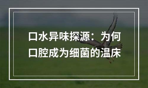 口水异味探源：为何口腔成为细菌的温床