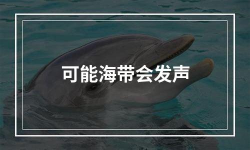 可能海带会发声