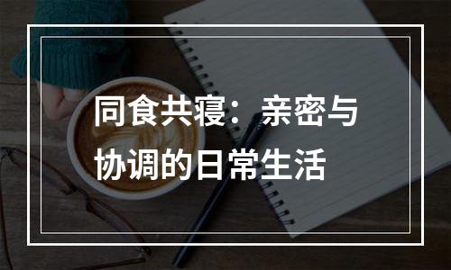 同食共寝：亲密与协调的日常生活