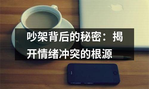 吵架背后的秘密：揭开情绪冲突的根源