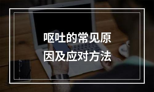 呕吐的常见原因及应对方法