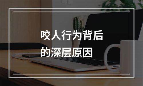 咬人行为背后的深层原因