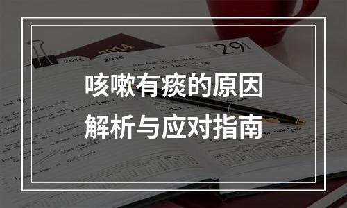 咳嗽有痰的原因解析与应对指南