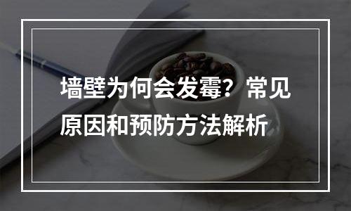 墙壁为何会发霉？常见原因和预防方法解析