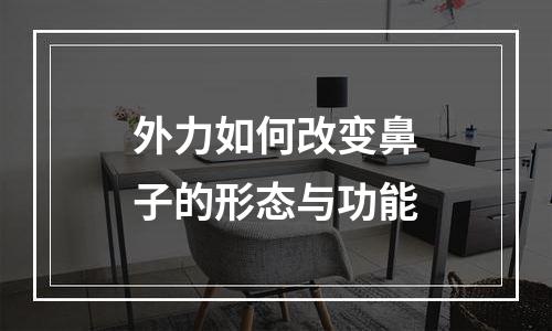 外力如何改变鼻子的形态与功能