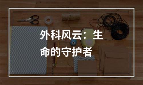 外科风云：生命的守护者