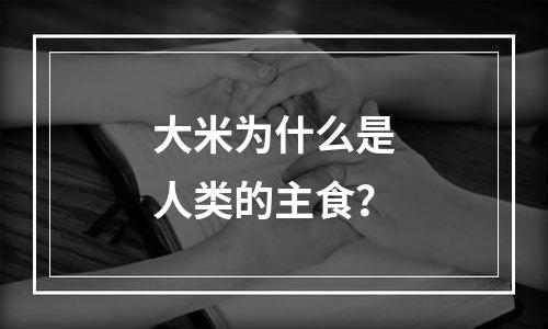 大米为什么是人类的主食？
