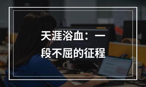 天涯浴血：一段不屈的征程