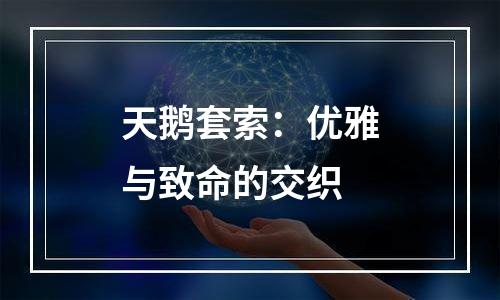 天鹅套索：优雅与致命的交织