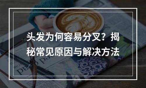 头发为何容易分叉？揭秘常见原因与解决方法
