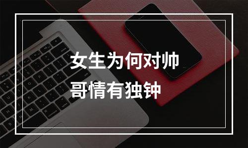 女生为何对帅哥情有独钟