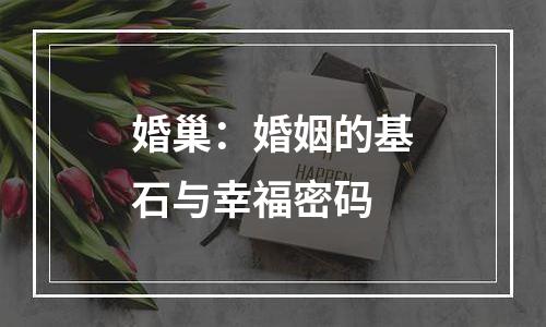 婚巢：婚姻的基石与幸福密码
