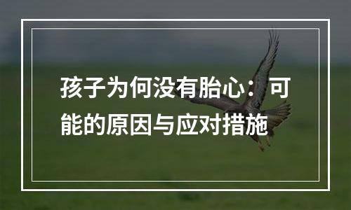 孩子为何没有胎心：可能的原因与应对措施
