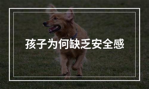 孩子为何缺乏安全感