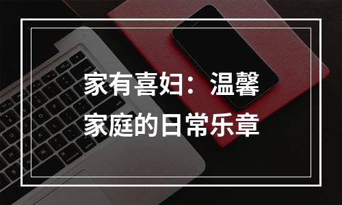 家有喜妇：温馨家庭的日常乐章