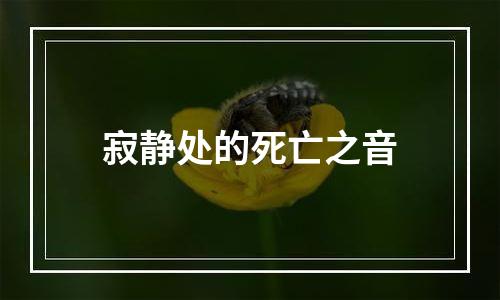 寂静处的死亡之音