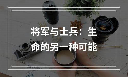 将军与士兵：生命的另一种可能