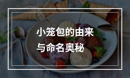 小笼包的由来与命名奥秘