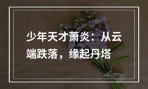 少年天才萧炎：从云端跌落，缘起丹塔