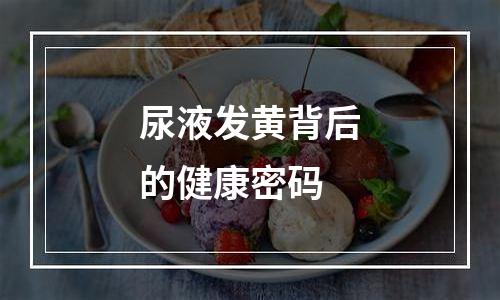 尿液发黄背后的健康密码