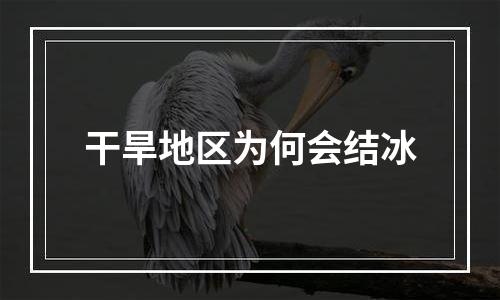 干旱地区为何会结冰