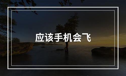 应该手机会飞