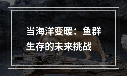 当海洋变暖：鱼群生存的未来挑战
