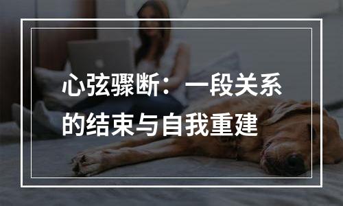 心弦骤断：一段关系的结束与自我重建