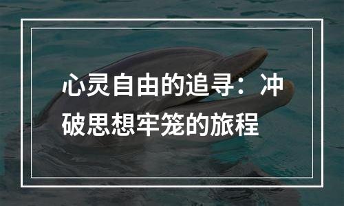 心灵自由的追寻：冲破思想牢笼的旅程
