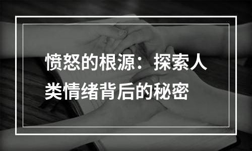 愤怒的根源：探索人类情绪背后的秘密