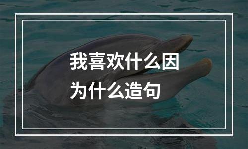 我喜欢什么因为什么造句