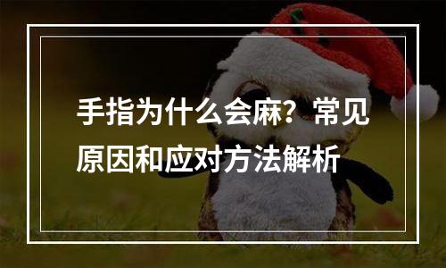 手指为什么会麻？常见原因和应对方法解析
