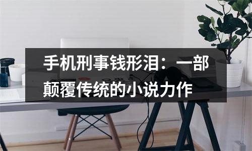 手机刑事钱形泪：一部颠覆传统的小说力作