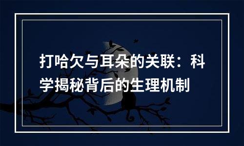 打哈欠与耳朵的关联：科学揭秘背后的生理机制