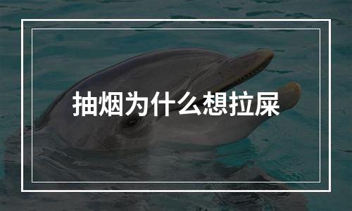 抽烟为什么想拉屎