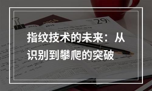 指纹技术的未来：从识别到攀爬的突破