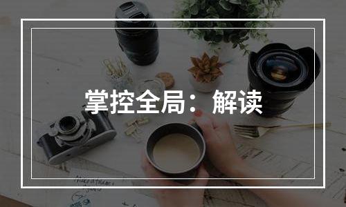 掌控全局：解读
