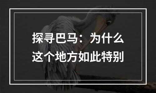 探寻巴马：为什么这个地方如此特别