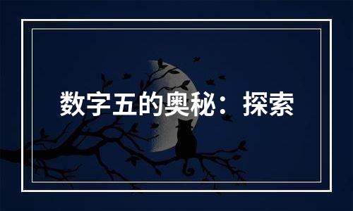 数字五的奥秘：探索