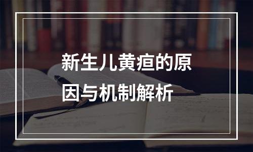 新生儿黄疸的原因与机制解析