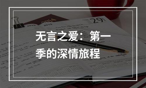 无言之爱：第一季的深情旅程