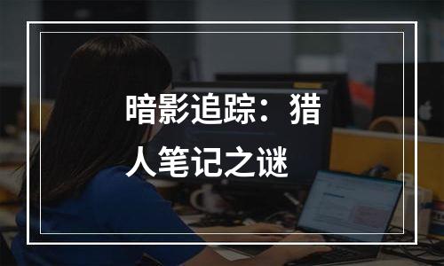 暗影追踪：猎人笔记之谜