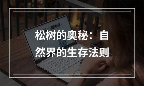 松树的奥秘：自然界的生存法则