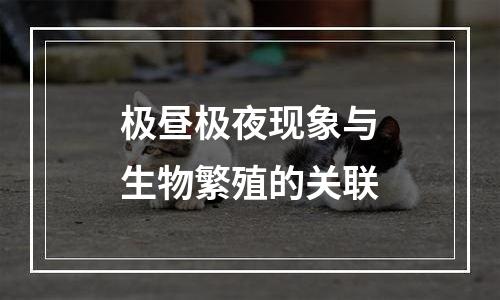 极昼极夜现象与生物繁殖的关联