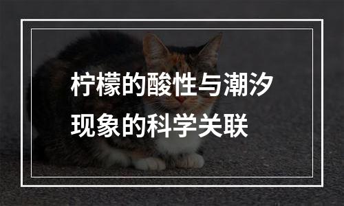 柠檬的酸性与潮汐现象的科学关联
