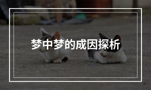 梦中梦的成因探析