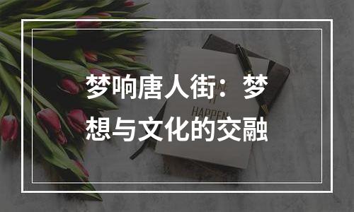梦响唐人街：梦想与文化的交融