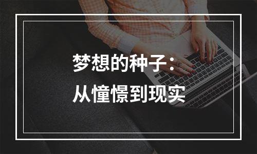 梦想的种子：从憧憬到现实