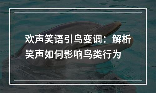 欢声笑语引鸟变调：解析笑声如何影响鸟类行为